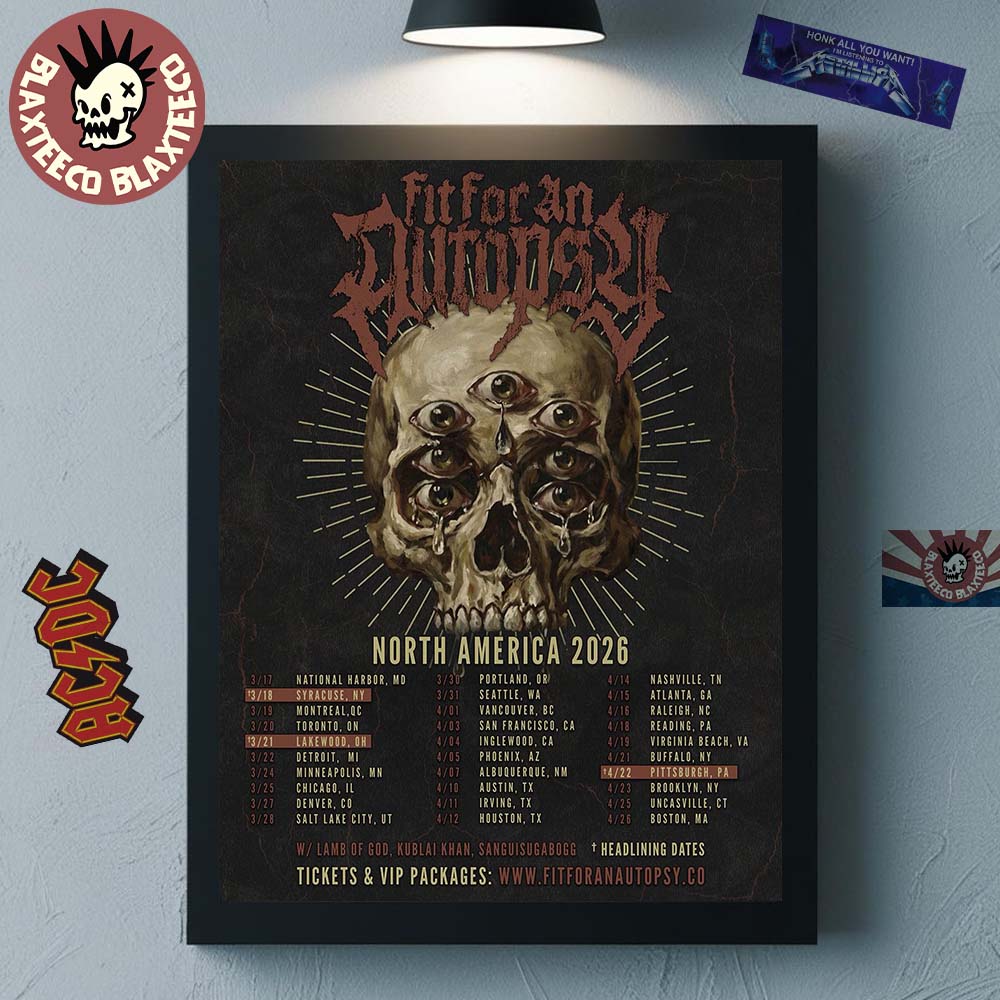 Fit For An Autopsy North America 2026 Tour Schedule Dates Home Decor Poster Canvas Fit For An Autopsy North America 2026 Tour Schedule Dates Home Decor Poster Canvas
