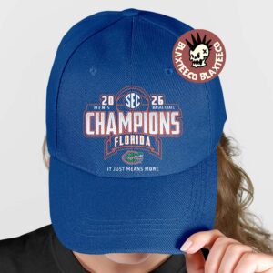 Florida Gators Men’s Basketball 2026 SEC Southeastern Conference Regular Season Champions Locker Room Royal Cap Hat Snapback