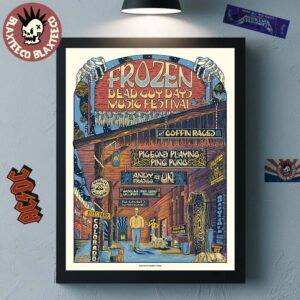 Frozen Dead Guy Days Music Festival 2026 Official Poster In Estes Park Colorado On March 28 2026 Lineup Home Decor Poster Canvas