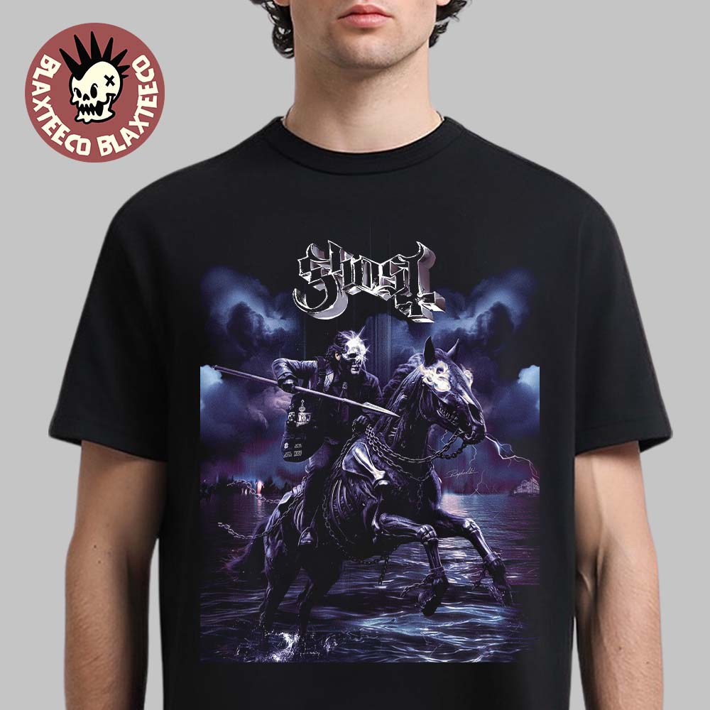 Ghost Papa V Perpetua Skeletour 2026 The Horsemen Art T-Shirt Ghost Papa V Perpetua Skeletour 2026 The Horsemen Art T-Shirt