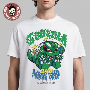Godzilla X Nothing Gold Engee Shirt Pop Up Exclusive Cartoon Godzilla T-Shirt