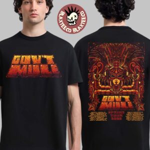 Gov’t Mule 2026 Spring Tour Schedule Dates Two Sided T-Shirt