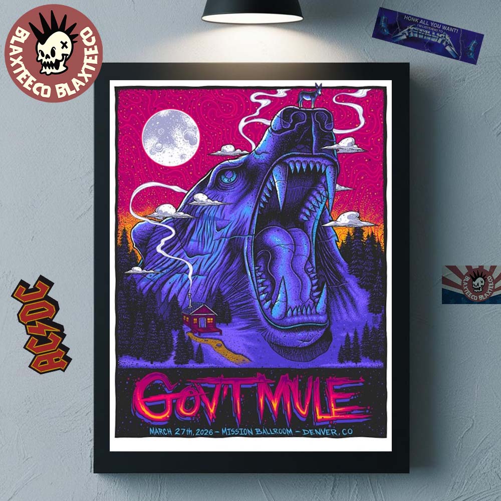 Gov't Mule Denver Colorado 2026 Event Poster At Mission Ballroom On March 27 2026 Home Decor Poster Canvas Gov't Mule Denver Colorado 2026 Event Poster At Mission Ballroom On March 27 2026 Home Decor Poster Canvas