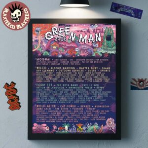 Green Man 2026 Festival Line Up In Bannau Brycheiniog Wales From August 20 To 23 2026 Home Decor Poster Canvas