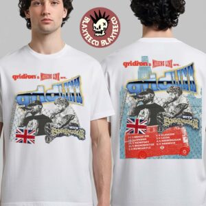 Gridiron x Missing Link Gridlink UK 2026 Tour Schedule Dates Two Sided T-Shirt