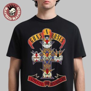 Guns N Roses Appetite For Destruction X Gundam Cross Logo T-Shirt