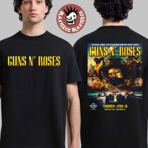 Guns N Roses F1 Miami Grand Prix 2026 Venue Poster Kickoff Concert At Hard Rock Hollywood Florida On April 30 2026 Two Sided T-Shirt