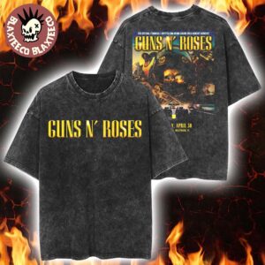 Guns N Roses F1 Miami Grand Prix 2026 Venue Poster Kickoff Concert At Hard Rock Hollywood Florida On April 30 2026 Washed Tee