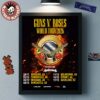 Guns N Roses World Tour 2026 Australia And New Zealand Schedule Dates Home Decor Poster Canvas