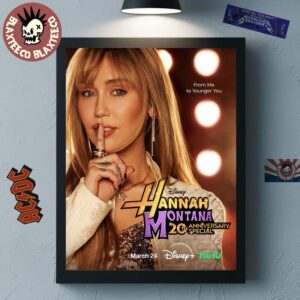 Hannah Montana 20th Anniversary Special Official Poster From Me To Younger You Home Decor Poster Canvas