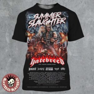 Hatebreed Summer Slaughter Tour 2026 Part 1 Schedule Dates All Over Print Shirt