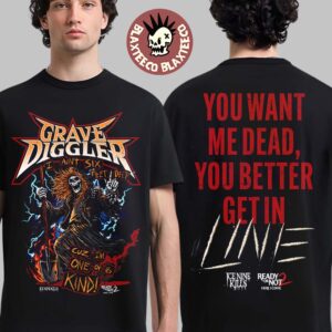 Ice Nine Kills Grave Diggler X Ready Or Not 2 Here I Come Merch Get In Line T-Shirt