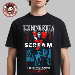 Ice Nine Kills Night Mare On The Knife Part 2 Scream 7 Merch Ghost Face Curtain Call T-Shirt