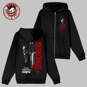 Ice Nine Kills Night Mare On The Knife Part 2 Scream 7 Merch Ghost Face Knife Knowin’ You Zip Hoodie