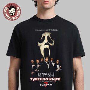 Ice Nine Kills Night Mare On The Knife Part 2 Scream 7 Merch Ghost Face Murder Marquee T-Shirt