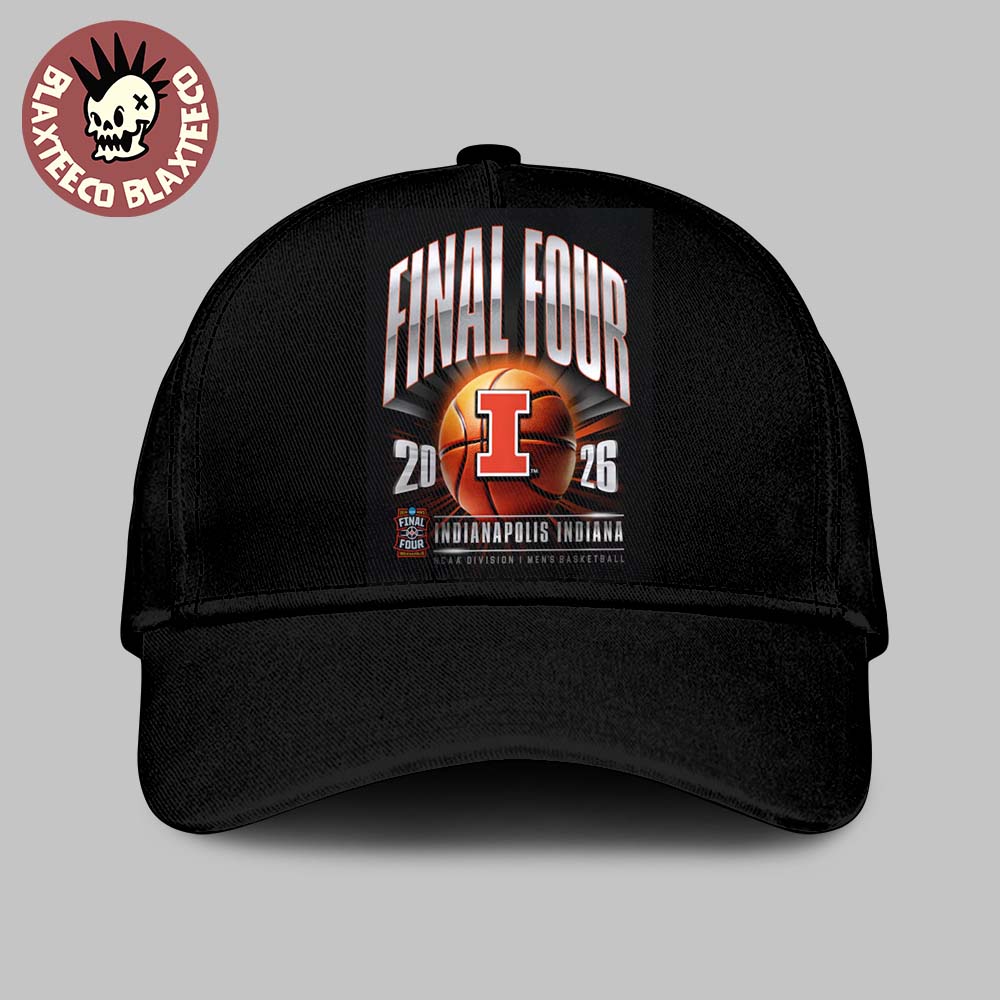 Illinois Fighting Illini Men's Basketball 2026 NCAA D1 Tournament Final Four Indiana Hat Illinois Fighting Illini Men's Basketball 2026 NCAA D1 Tournament Final Four Indiana Hat