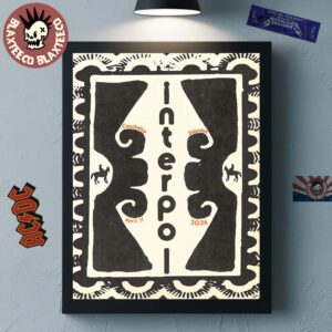 Interpol Coachella Night 1 Event Poster On April 11 2026 Home Decor Poster Canvas