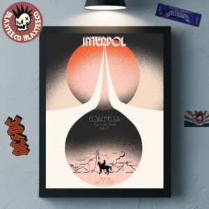 Interpol Coachella Night 2 Event Poster On April 18 2026 Home Decor Poster Canvas