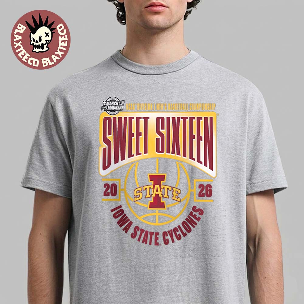 Iowa State Cyclones Men’s Basketball 2026 NCAA March Madness Sweet 16 T-Shirt Iowa State Cyclones Men’s Basketball 2026 NCAA March Madness Sweet 16 T-Shirt