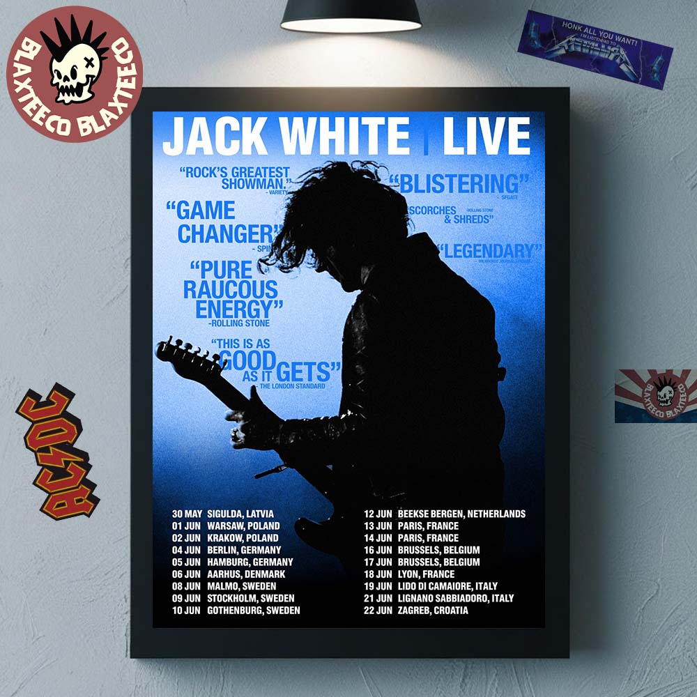 Jack White Live In Europe 2026 Tour Schedule Dates Home Decor Poster Canvas Jack White Live In Europe 2026 Tour Schedule Dates Home Decor Poster Canvas