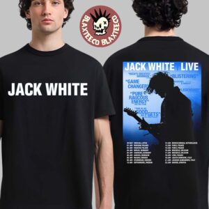 Jack White Live In Europe 2026 Tour Schedule Dates Two Sided T-Shirt