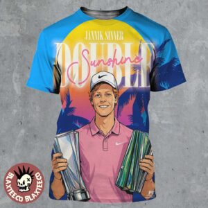 Jannik Sinner Double Sunshine Miami Open 2026 Champions All Over Print Shirt