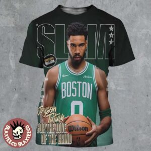 Jason Tatum Boston Celtics On The Cover Of SLAM 261 For The Love Of The Grind All Over Print Shirt