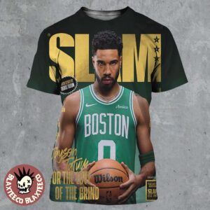 Jason Tatum Boston Celtics On The Cover Of SLAM 261 For The Love Of The Grind Gold Medal Edition All Over Print Shirt