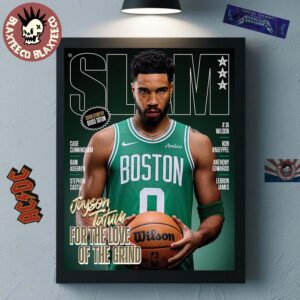 Jason Tatum Boston Celtics On The Cover Of SLAM 261 For The Love Of The Grind Poster Canvas