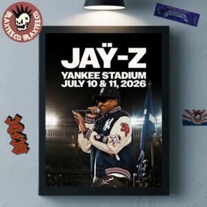 Jay-Z Reasonable Doubt And The Blueprint Celebrate Albums Shows 2026 At Yankee Stadium On July 10 And 11 2026 Poster Canvas