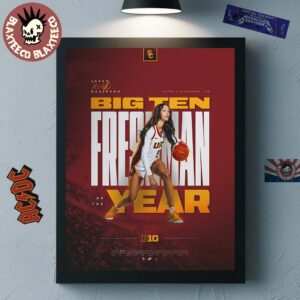 Jazzy Davidson USC Trojans Women’s Basketball Big 10 Freshman Of The Year Home Decor Poster Canvas