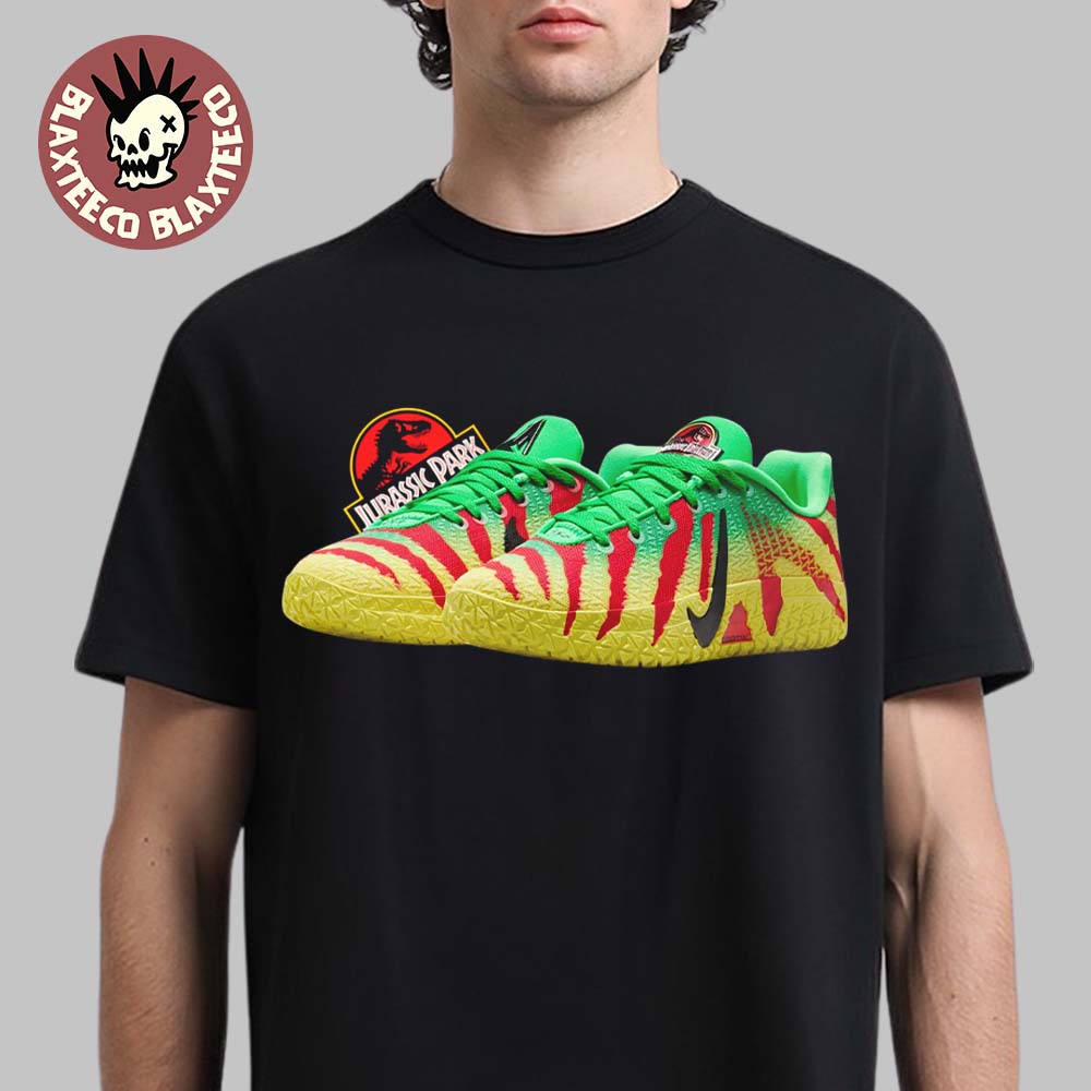 Jurassic Park x Nike Ja 3 Green Spark Tour SUV Colorway T-Shirt Jurassic Park x Nike Ja 3 Green Spark Tour SUV Colorway T-Shirt