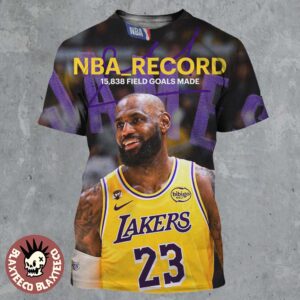 King James Lebron James The Most Field Goals Made In NBA History 15838 Goals All Over Print Shirt