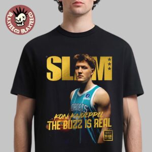 Kon Knueppel Charlotte Hornets SLAM 261 Cover The Buzz Is Real Gold Metal Editions T-Shirt
