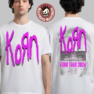 Korn Europe And UK Tour 2026 Schedule Dates Two Sided T-Shirt