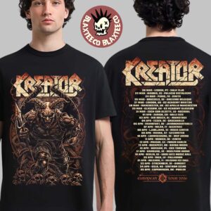 Kreator Krushers Of The World European Tour 2026 Merch Skulls T-Shirt