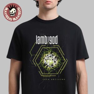 Lamb Of God Into Oblivion 10th Studio Album Cover Art Merch Hexagon T-Shirt