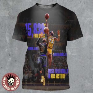 Lebron James Los Angeles Lakers Passed Kareem Abdul-Jabbar Most Field Goals In NBA History All Over Print Shirt