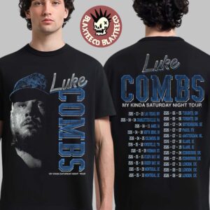 Luke Combs My Kinda Saturday Night Tour 2026 Merch Vintage Photo Tour T-Shirt