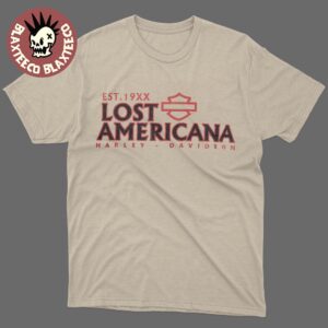 Machine Gun Kelly Harley Davidson X MGK Lost Americana Merch Classic Logo Sand T-Shirt