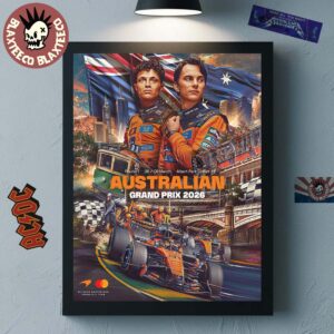McLaren F1 Team 2026 Australia Grand Prix From 6-8 March At Albert Park In Melbourne Poster Canvas