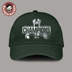 Michigan State Spartans Ice Hockey 2026 Big Ten Men’s Hockey Regular Season Champions Locker Room Classic Cap Hat Snapback
