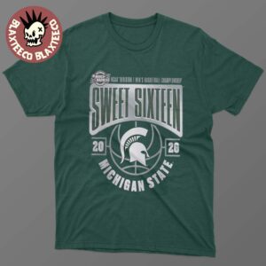 Michigan State Spartans Men’s Basketball 2026 NCAA March Madness Sweet 16 T-Shirt