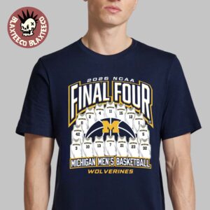 Michigan Wolverines Men’s Basketball 2026 NCAA Final Four Jersey Madness T-Shirt