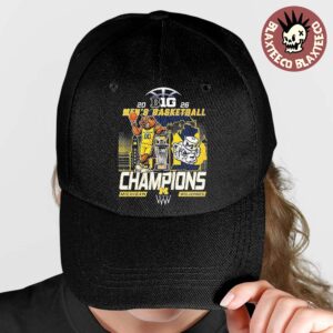 Michigan Wolverines Men’s Basketball B1G Big 10 Conference 2026 Champions Mascot Classic Cap Hat Snapback