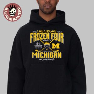 Michigan Wolverines Men’s Hockey 2026 NCAA Frozen Four Vegas Hockey Mask Hoodie