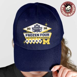 Michigan Wolverines Men’s Hockey 2026 NCAA Frozen Four Vegas Logo Cap Hat Snapback