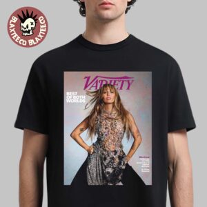Miley Cyrus Graces The Cover Of Variety Magazine Best Of Both Worlds Celebrates The 20th Anniversary Of Hannah Montana T-Shirt