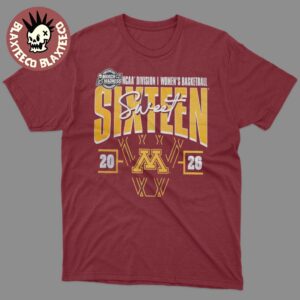 Minnesota Golden Gophers Women’s Basketball 2026 NCAA March Madness Sweet 16 T-Shirt