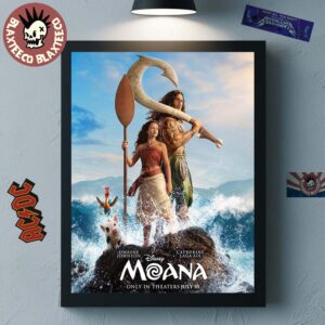 Moana Live Action Starring The Rock Dwayne Johnson And Catherine Laga’aia In Theaters On July 10 2026 Home Decor Poster Canvas